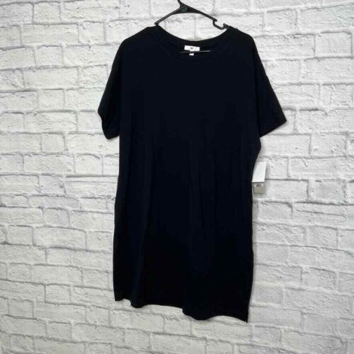 BP Women's Crewneck Short Sleeve T-Shirt Dress Black Size XXS - Picture 4 of 7