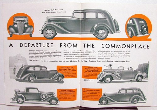 1935 Graham NEWS Six Eight Supercharged Sales Brochure Original - Picture 3 of 5