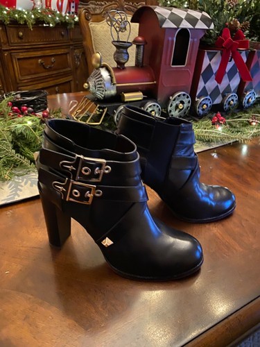 cesare paciotti womens black booties 10
