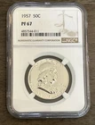 1957 50c Franklin Half Dollar PROOF - NGC PF 67