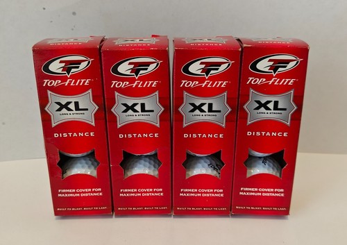 Golf Balls Top-Flite XL Long & Strong Distance, White  4 Pack - 12 Balls - Picture 10 of 11