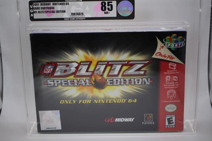 MINT NFL Blitz Special Edition Nintendo 64 N64 New Sealed Box 85 VGA Blockbuster