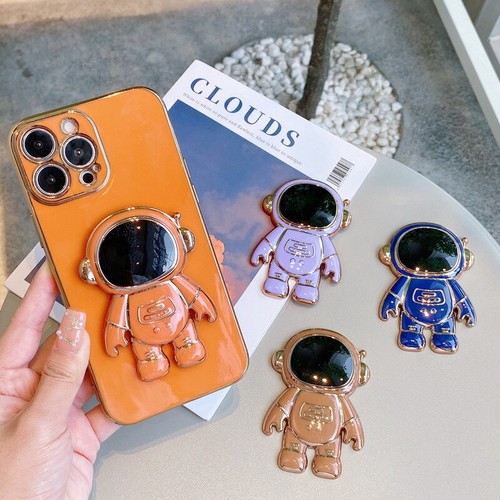 Cute Astronaut Kickstand Stand Bracket Phone Case Holder For Samsung S23 S22 S21 - Picture 4 of 25