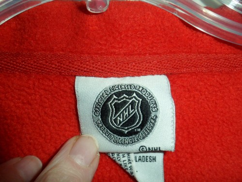 Red Wings Official NHL Youth Gr. XL Fleecejacke Pullover Rot - Bild 5 von 5