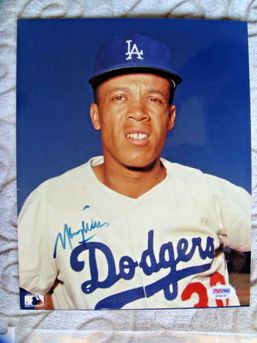 Maury Wills signed autograph 8x10 photo Dodgers PSA DNA Certified - Imagen 1 de 1