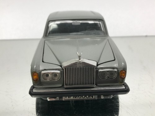 BBURAGO 0134 ROLLS ROYCE SILVER SHADOW II -GREY METALLIC 1:24- GOOD - B7 - Picture 2 of 7