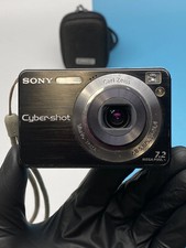 Sony Cyber-Shot DSC-W110 7.20 million Pixel CCD Retro Digital Camera Black
