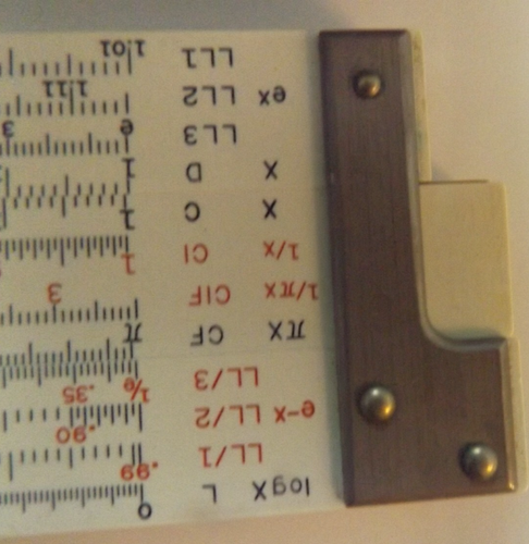 Vintage slide rule and ruler case leather Versalog 1460 Frederick Post Hemmi Rul - Picture 9 of 20
