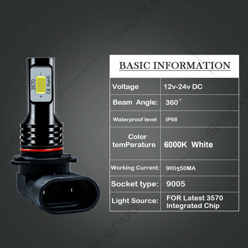 For Nissan Maxima 2009-2014 6Pcs LED Headlight Hi/Lo + Fog Light Bulbs Kit White - Picture 6 of 12