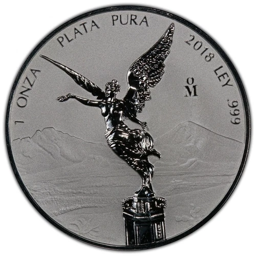 Mexico 2018 Mo 1 OZ Reverse Proof Silver Onza Libertad PCGS PR 70 GOLD LABEL