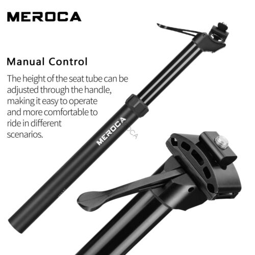 MEROCA MTB Seatpost Mountain Bike Hydraulic Dropper Post 27.2/30.9/31.6mm Adjust - Picture 2 of 12