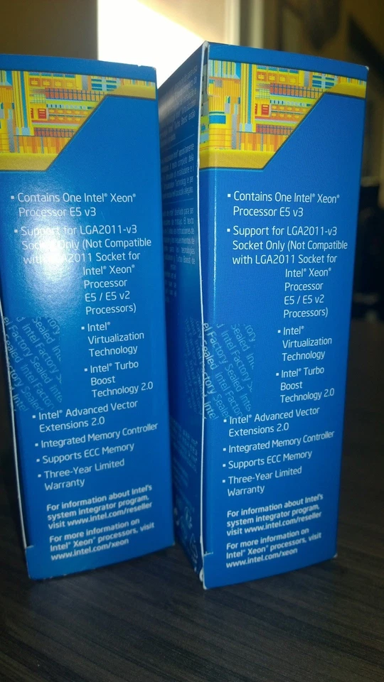Intel Xeon E5-2630 v3 2.4GHz 8Core Processor 20MB LGA 2011-3 BX80644E52630V3 CPU - Image 3 of 3
