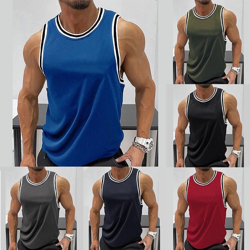 Chaleco sin mangas para hombre Camiseta sin mangas Verano Correr Gimnasio Prenda para el torso Deportes Músculo Camisetas EE. UU. - Imagen 2 de 22
