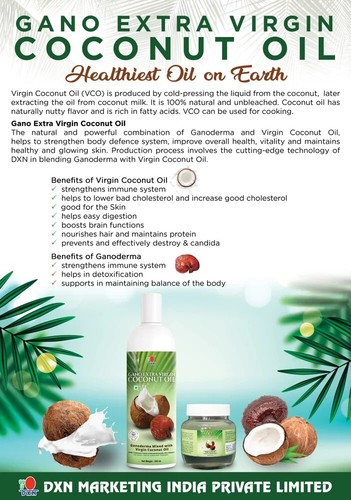 DXN Gano Extra Virgin Coconut Oil 500 ml - Picture 4 of 4