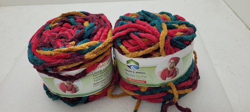 Wolle dicke strickwolle mehrfarbig strickgarn Multi Color Regenbogen 2 Knäuel - Bild 23 von 57