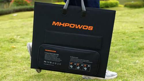 MHPOWOS 110 watt Solar Panel Portable Solar Panel for Jackery Bluetti Ecoflow - Video 1 of 1