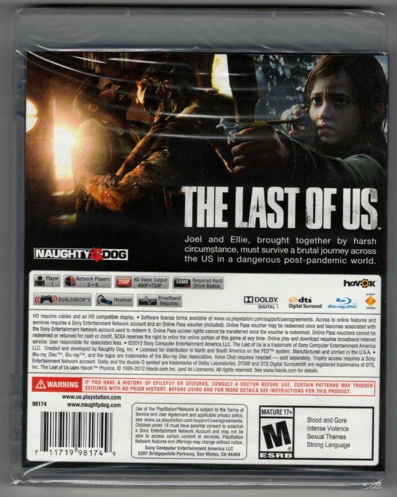 The Last of Us - Survival Edition SEALED (Sony PlayStation 3 PS3