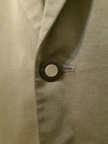 Gianni Versace Versus olive green 1 button deep V blazer jacket mens size 34/48 - Picture 7 of 11