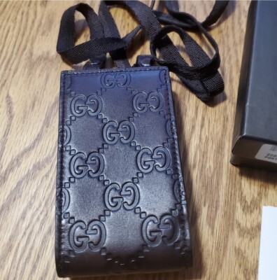 Gucci Micro Strap Business Card Holder ($850 from Neimans) | eBay