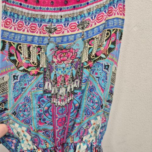 Camilla Franks Festival Friends Shoestring Silk Playsuit Resort Holiday Size XS - Picture 5 of 7