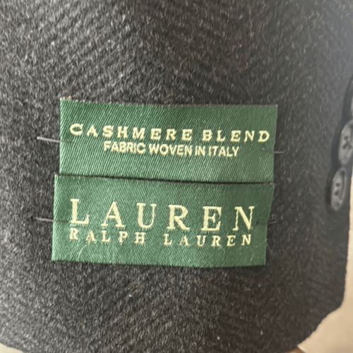 Lauren Ralph Lauren Herren dunkel anthrazit langer Kaschmirmischung Mantel Gr. 40 L NEU - Bild 15 von 15