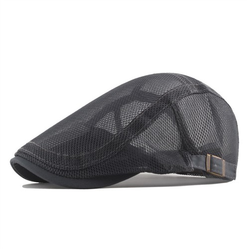 Mens Flat Newsboy Breathable Beret Mesh Ivy Cap Outdoor Cabbie Hat Adjustable - Bild 16 von 20