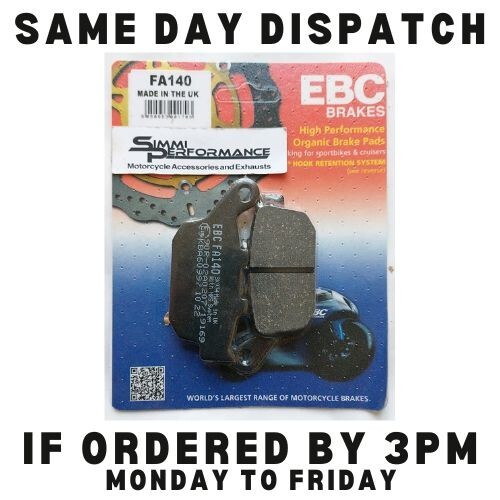 EBC Rear Brake Pads fits Honda NX 650 Dominator 1988-1992 1993 1994 1995 1996