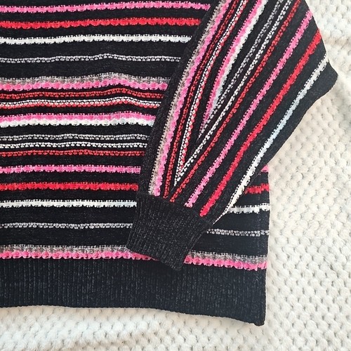 Ruby Road Long Sleeve Boat Neck Sweater Multi Color Super Soft Size Small - Bild 3 von 5