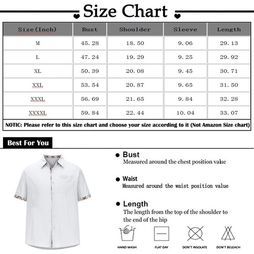 Men's Hawaiian Shirt, Button Down Vintage Short Sleeve Bowling Beach Shirts W - Picture 39 of 42