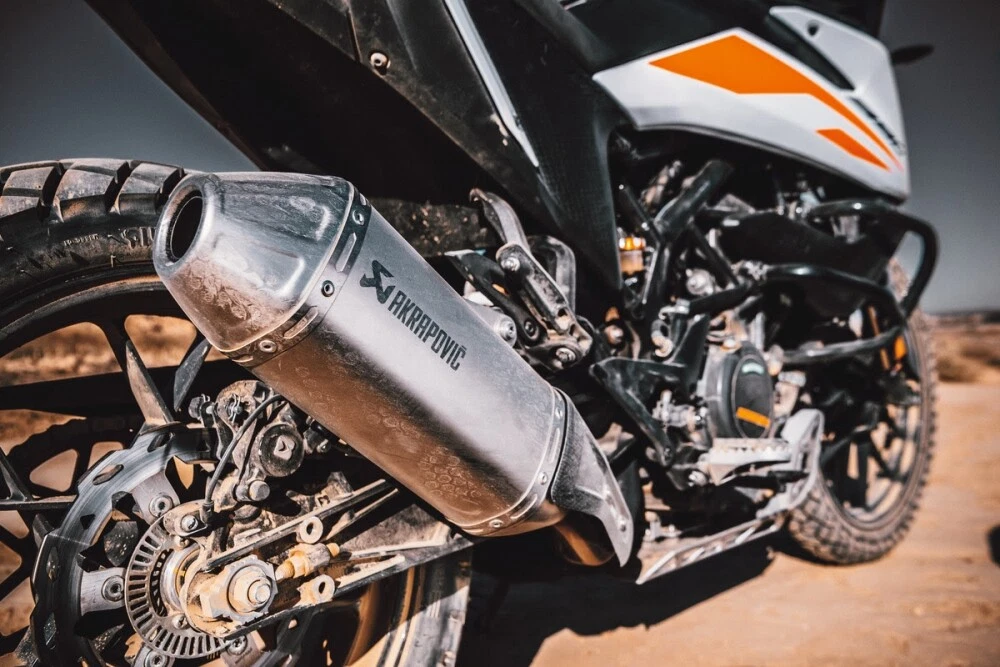 2020 2022 KTM 390 Adventure Akrapovic Slip on Line Exhaust Muffler