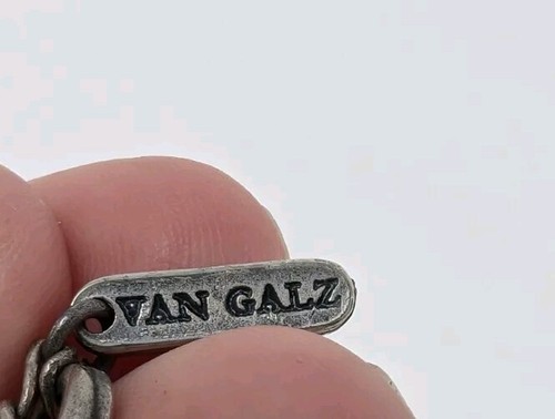 Van Galz 3 Strand Necklace With Round Pendant with Swarovski Crystals Elegant - Picture 5 of 8