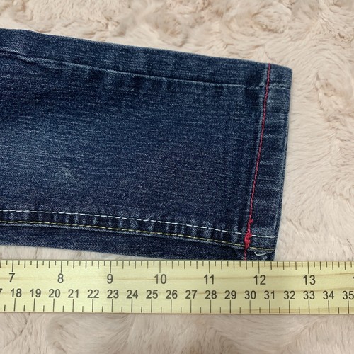 Yaso Jeans Girls Size 4 Jeans Medium Wash Embroidered Pockets Adjustable Waist - Picture 8 of 9