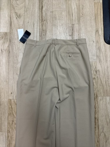 LAUREN Ralph Lauren Women Pleated Wool-Blend Twill Pants Tan Size 12 NEW $195 - Picture 16 of 16