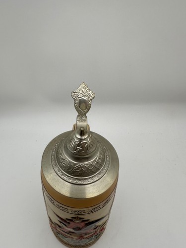 Vintage Budweiser Anheuser-Busch Ceramic J-Series Lidded Beer Stein 9" tall COA - Picture 3 of 10