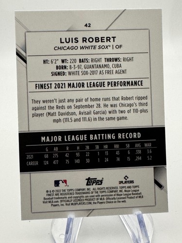 2022 Topps Finest MLB Baseball Cards 1-100 UPick You Pick From List Lot - Picture 86 of 172