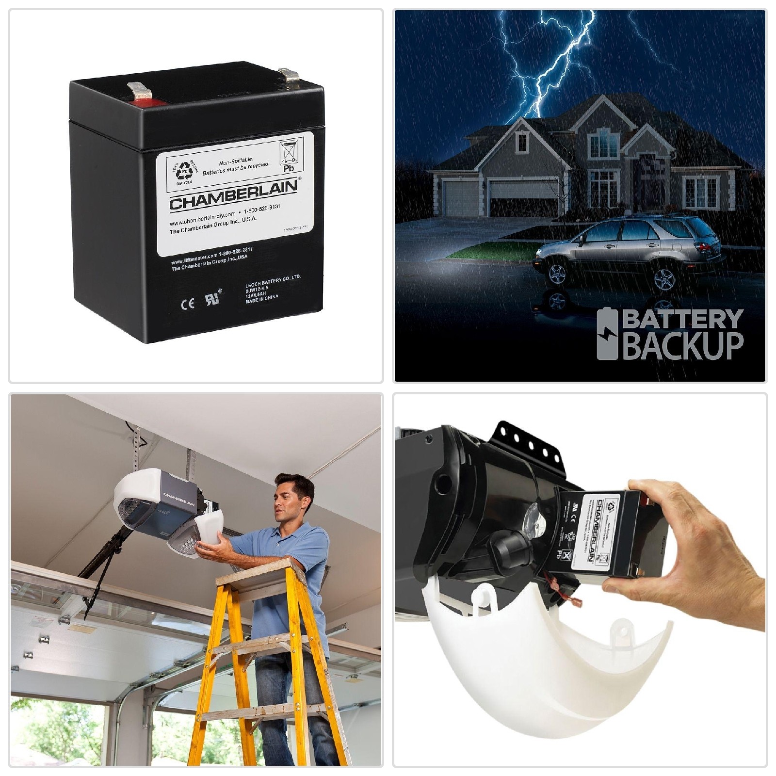 Chamberlain 4228 Replacement Garage Door Opener Battery
