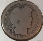 1893-O Barber 90% Silver Half Dollar (AG Details) Semi Key Date