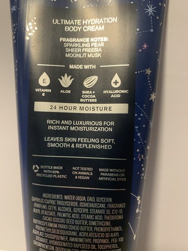 Bath & Body Works Sapphire Moon 8 oz RETIRED Ultimate Hydration Body Cream NEW - Picture 3 of 7