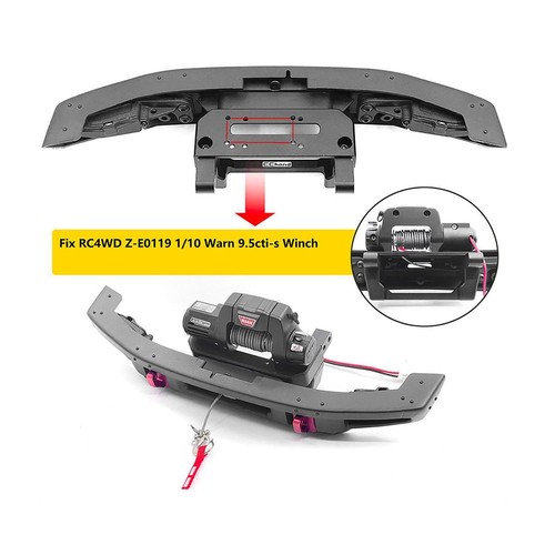 Metal Front Bumper Winch Mount For TRAXXAS TRX4 Ford BRONCO 2021 1/10 RC Car b - Picture 9 of 20