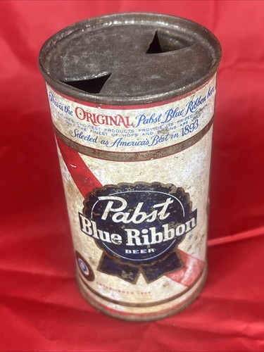 PABST BLAUES BAND BIER FLACHES TOP DOSE alle Original PEORIA IL Sorte NICHT IM BUCH