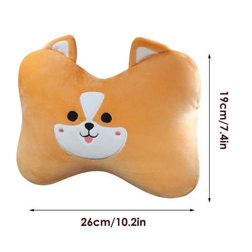 1* Car Neck Pillow Short Plush Headrest Butterfly Arc Design Soft Pillow Cushion - Picture 3 of 17