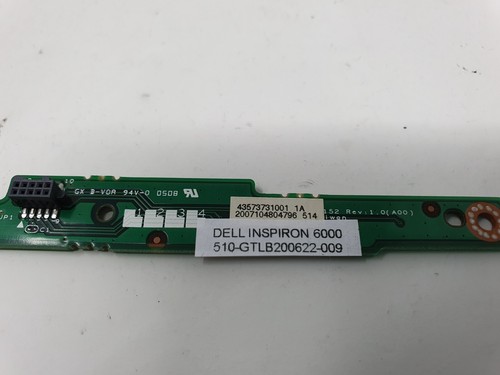Dell Inspiron 6000 Power Button Board DAL30 LS-2152 Oryginalny przedmiot - Zdjęcie 7 z 8