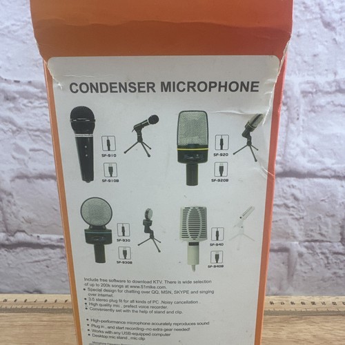SF-93OB Micrófono Omnidireccional Micrófono Condensador para Juegos con Soporte - Imagen 4 de 8