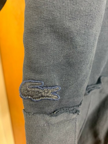Lacoste Kids Navy Blue Cotton Knit Dress Low Waisted With Pleats Size XL - Picture 5 of 7