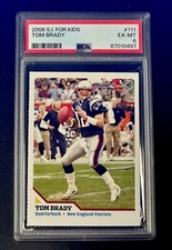 TOM BRADY 2006 Sports Illustrated for Kids SI #111 PSA 6 New England Patriots