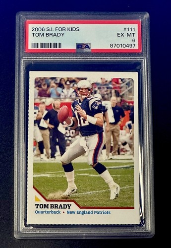 TOM BRADY 2006 Sports Illustrated for Kids SI #111 PSA 6 New England Patriots - Foto 1 di 2
