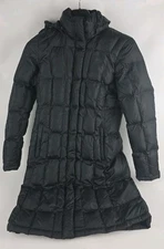 The North Face Women’s Small 550 Fill Down Hooded Long Puffer Parka Jacket Black