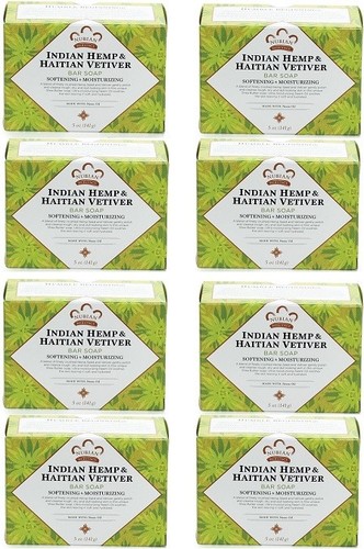 Nubian Heritage - Indischer Hanf & Haitianische Vetivers Seife mit Neemöl (8 Riegel) - Bild 1 von 4