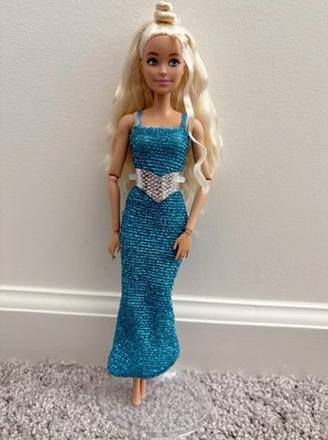 1986 Jewel Secrets Whitney blue sparkling dress+ belt- please read!