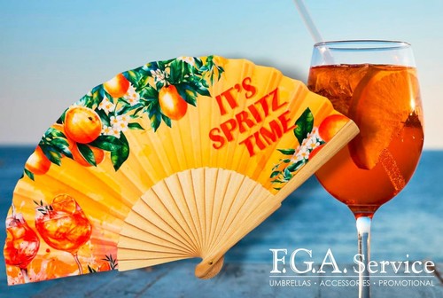 IT'S SPRITZ TIME Fächer orange - Bild 2 von 2